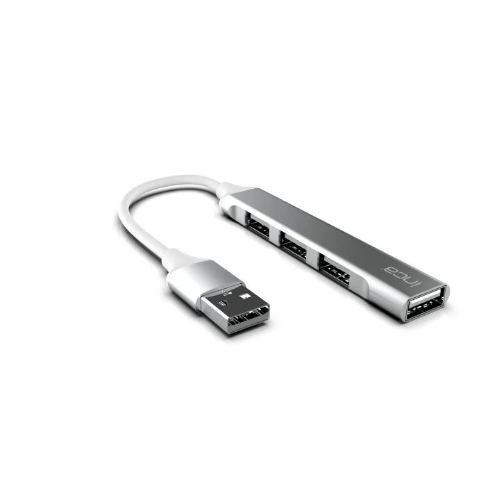 INCA IUSB-04T USB 3.0 +3*USB 2.0 Slim Aluminyum Kasa USB Çoklayıcı