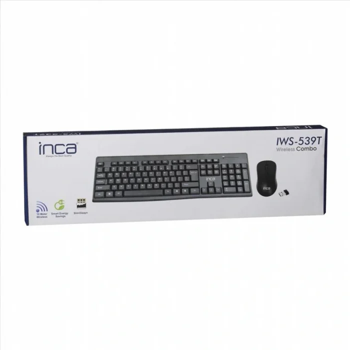INCA IWS-539T Q Türkçe Kablosuz Multimedya Siyah Klavye+ Mouse
