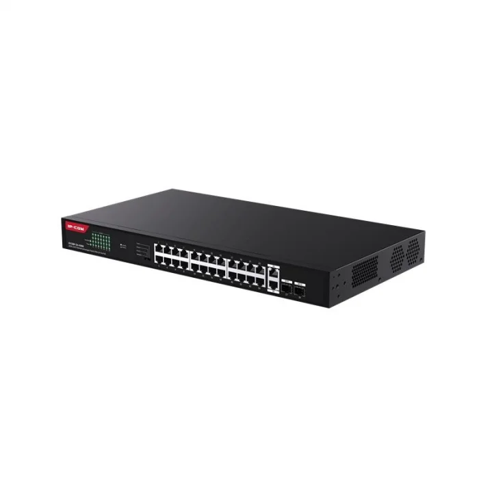 IP-COM G1128P-24-410W 24 PORT GIGABIT +2XGB RJ45/SFP UPLINK 370W POE RACKMOUNT SWITCH