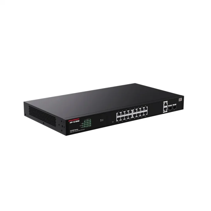IP-COM G2220P-16-250W 16 PORT GIGABIT+2XRJ45/SFP UPLINK 230W POE CLOUD YÖNETİLEBİLİR RACKMOUNT SWITCH