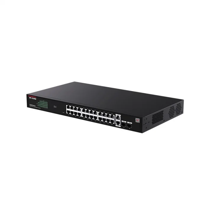 IP-COM G2228P-24-410W 24 PORT GIGABIT+2XRJ45/SFP UPLINK 370W POE CLOUD YÖNETİLEBİLİR RACKMOUNT SWITCH