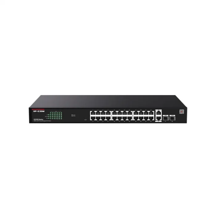 IP-COM G2228P-24-410W 24 PORT GIGABIT+2XRJ45/SFP UPLINK 370W POE CLOUD YÖNETİLEBİLİR RACKMOUNT SWITCH
