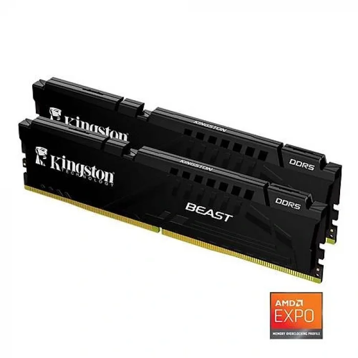 KINGSTON KF564C32BBEK2-32TR 32GB (2x16) DDR5 6400Mhz Beast Expo PC Bellek