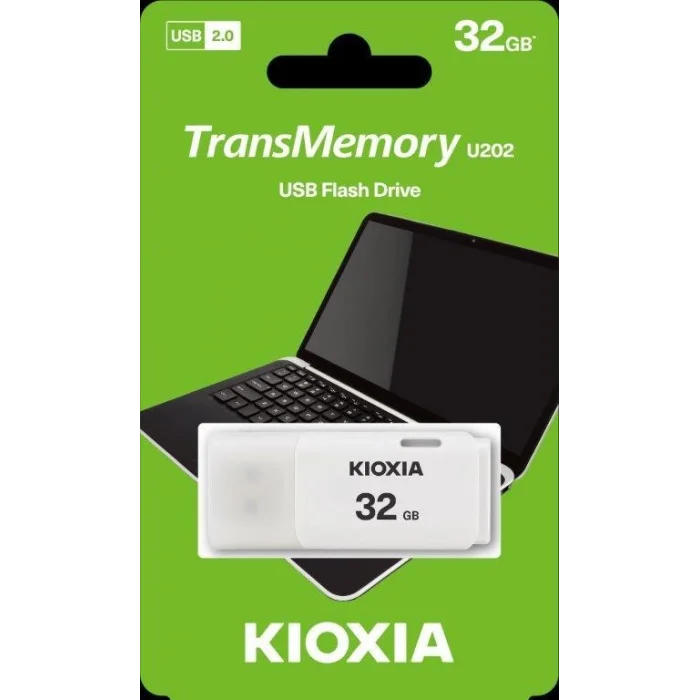 KIOXIA LU202W032GG4 32GB USB 2.0 Beyaz USB Bellek