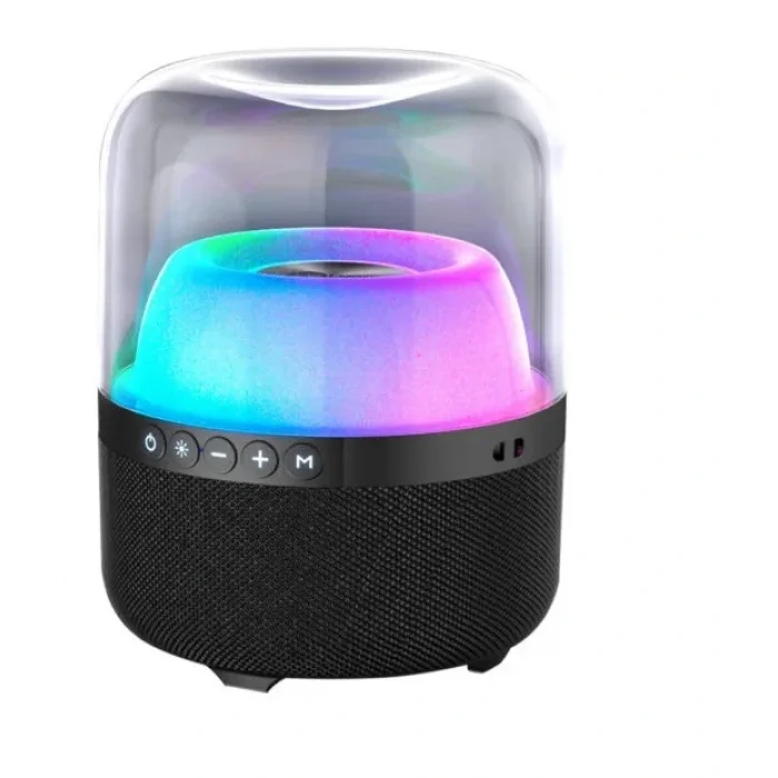 LECOO RS19 RGB Aydınlatmalı 10W Siyah Bluetooth/USB/SD Taşınabilir Hoparlör