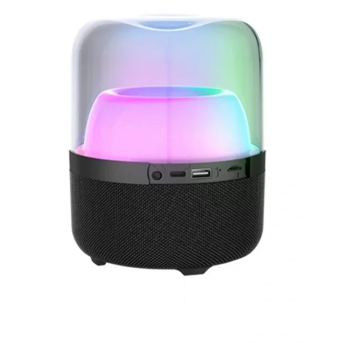 LECOO RS19 RGB Aydınlatmalı 10W Siyah Bluetooth/USB/SD Taşınabilir Hoparlör
