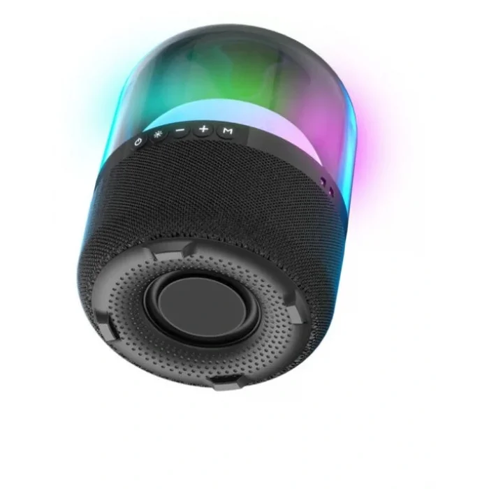 LECOO RS19 RGB Aydınlatmalı 10W Siyah Bluetooth/USB/SD Taşınabilir Hoparlör