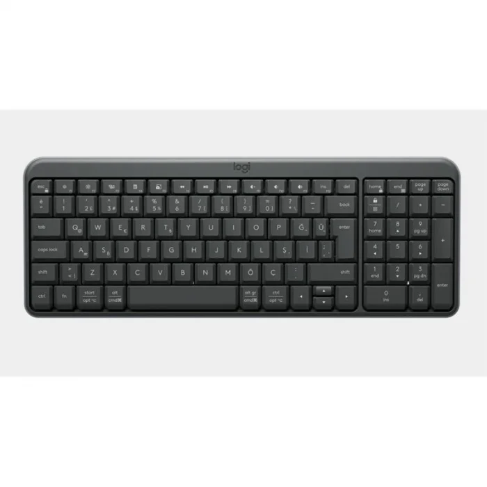 LOGITECH K250 TAM BOYUTLU KOMPAKT BLUETOOTH TÜRKÇE Q KLAVYE GRİ 920-013460