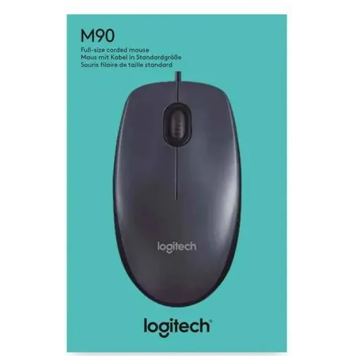 LOGITECH M90 USB Kablolu 1000dpi siyah Mouse