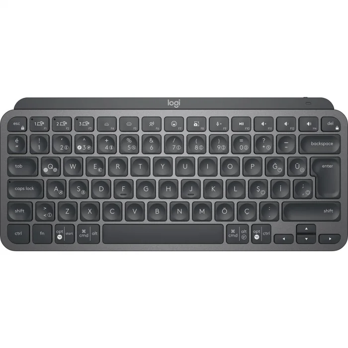 LOGITECH MX KEYS MINI MINIMALIST KABLOSUZ BLUETOOTH AYDINLATMALI Q TR KLAVYE SİYAH 920-010504