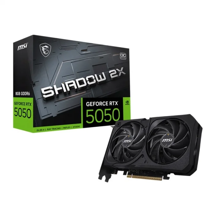 MSI GEFORCE RTX5050 8G SHADOW 2X OC 8GB GDDR6 128BIT 1XHDMI 3XDP EKRAN KARTI