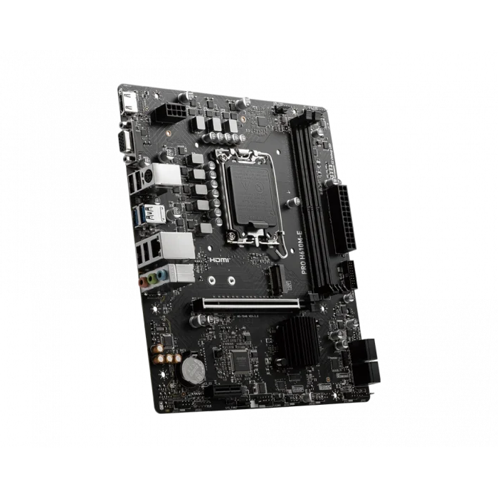 MSI PRO H610M-E H610 DDR4 Vga GLan mATX HDMI M2 USB3.2 1700p Anakart