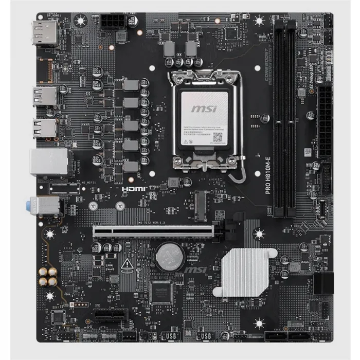 MSI PRO H810M-E DDR5 6400MT/S 1XHDMI 1XDP 1XM.2 USB 3.2 MATX 1851P (INTEL ULTRA PROCESSORS SERIES 2)