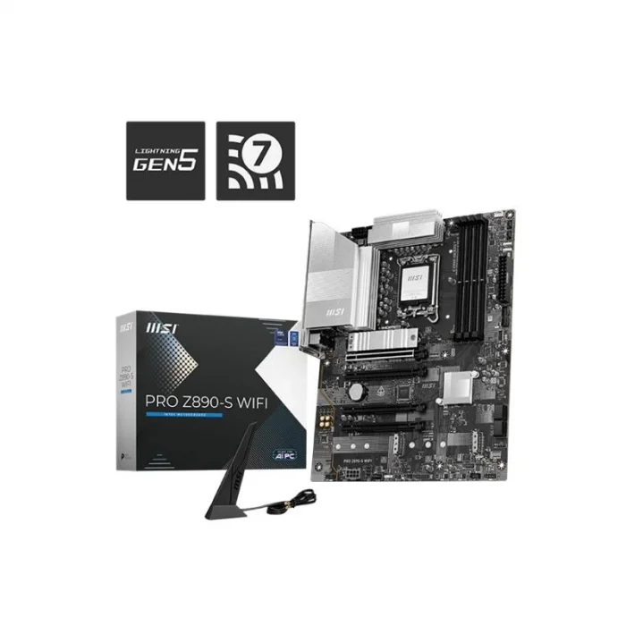 MSI PRO Z890-S WIFI DDR5 8600MT/S 1XHDMI 1XDP 1XUSB TYPE-C 3XM.2 ATX 1851P (INTEL ULTRA PROCESSORS SERIES 2)