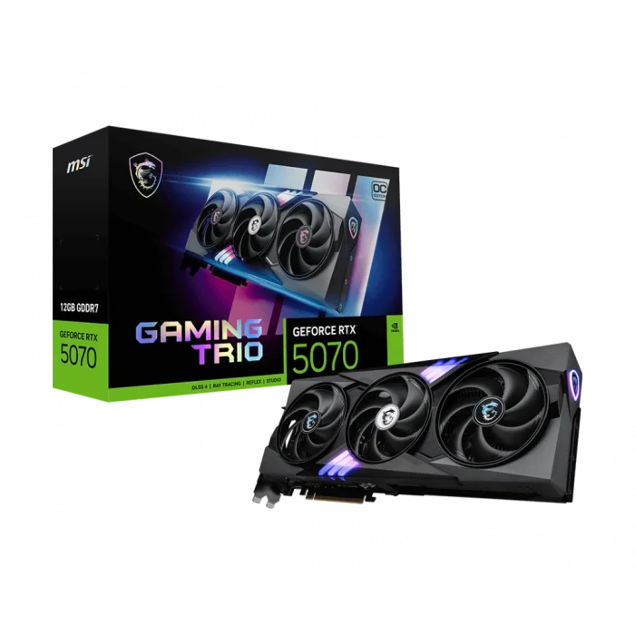 MSI RTX5070 12G GAMING TRIO OC 12GB Geforce RTX5070 GDDR7 192bit HDMI 3xDP 16x Ekran Kartı