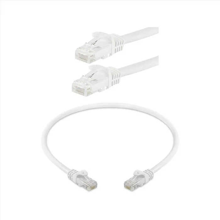 ODS 02R45R45C6UJ1W2.0A CAT6 UTP LSZH BAKIR 2 Metre Beyaz Patch Cord