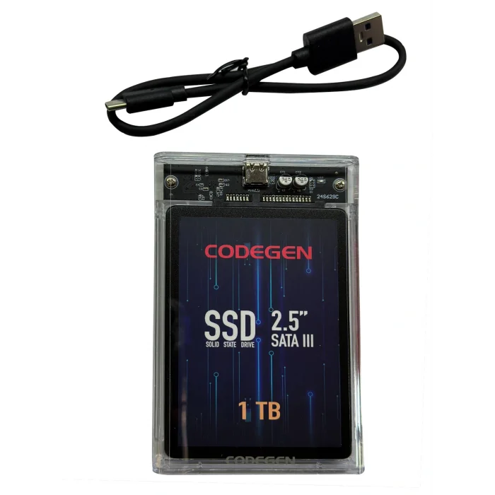 OEM 1TBSSDEXT2 CODEGEN 2.5 1TB USB 3.0 Siyah Taşınabilir SSD Harddisk