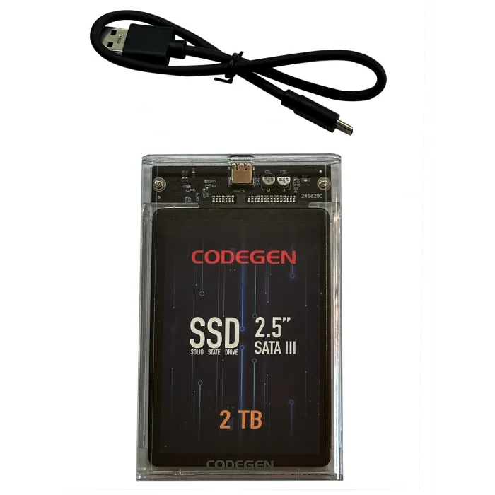 OEM 2TBSSDEXT1 CODEGEN 2.5 2TB USB 3.0 Siyah Taşınabilir SSD Harddisk