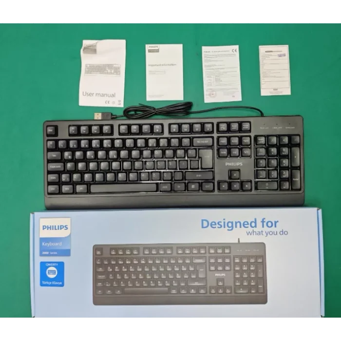 PHILIPS SPK6247B Q USB Siyah Klavye