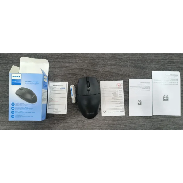 PHILIPS SPK7347 Nano Alıcılı Kablosuz 1200dpi siyah Mouse