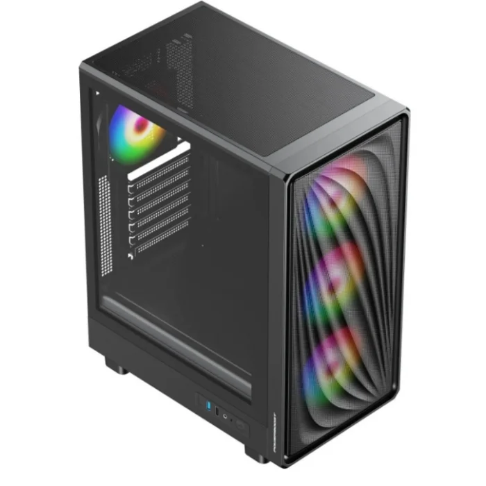 POWER BOOST PB-A5065B 600W 80+ Bronze Siyah Mesh Panel Mid Tower ATX Kasa