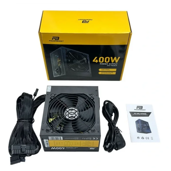 POWER BOOST PB400LR 400W Siyah Power Supply ATX PSU (Retail Box)