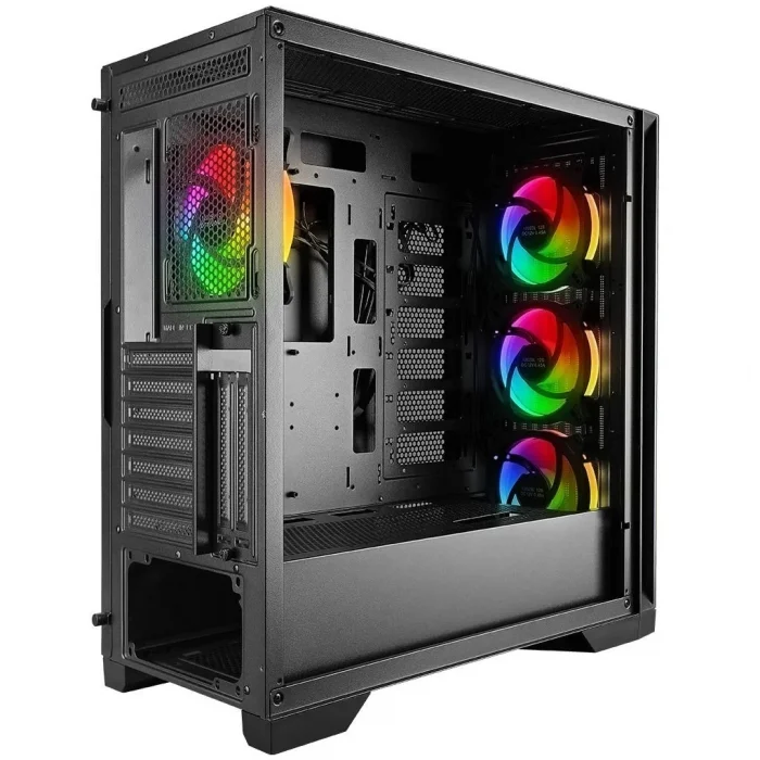 POWER BOOST VK-G4306S Powersız Siyah Mesh ARGB Ring Fanlı Full Tower E-ATX Kasa