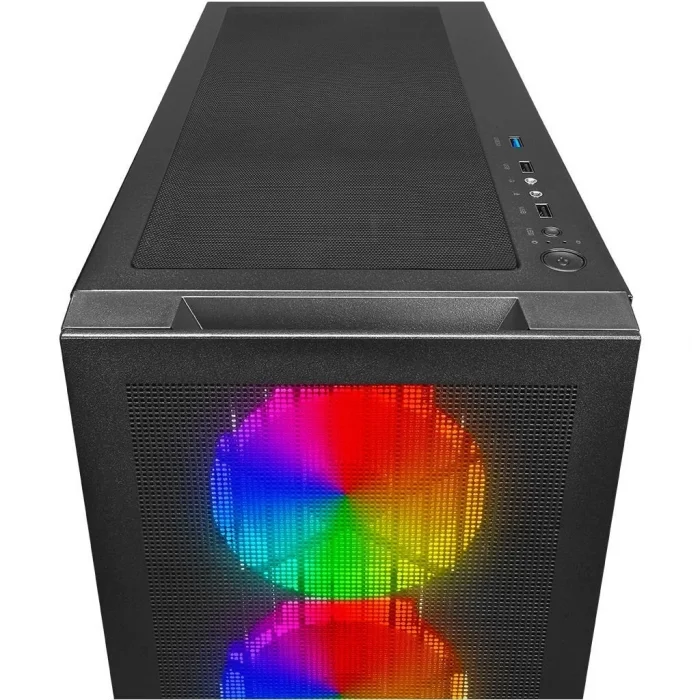 POWER BOOST VK-G4306S Powersız Siyah Mesh ARGB Ring Fanlı Full Tower E-ATX Kasa