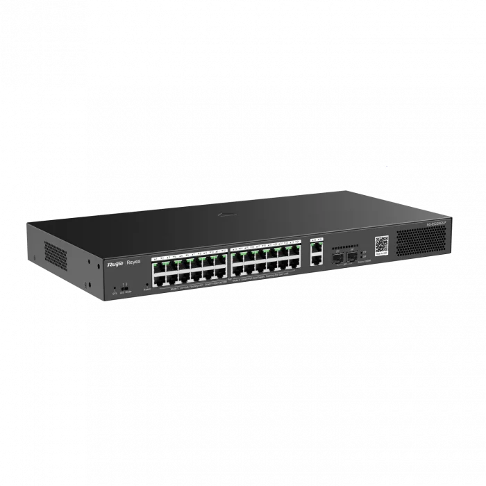 RUIJIE-REYEE RG-ES228GS-P 28 Port Gbit 24 Port PoE+ 370W 2xGbit+2xSFP Uplink Cloud Managed Switch