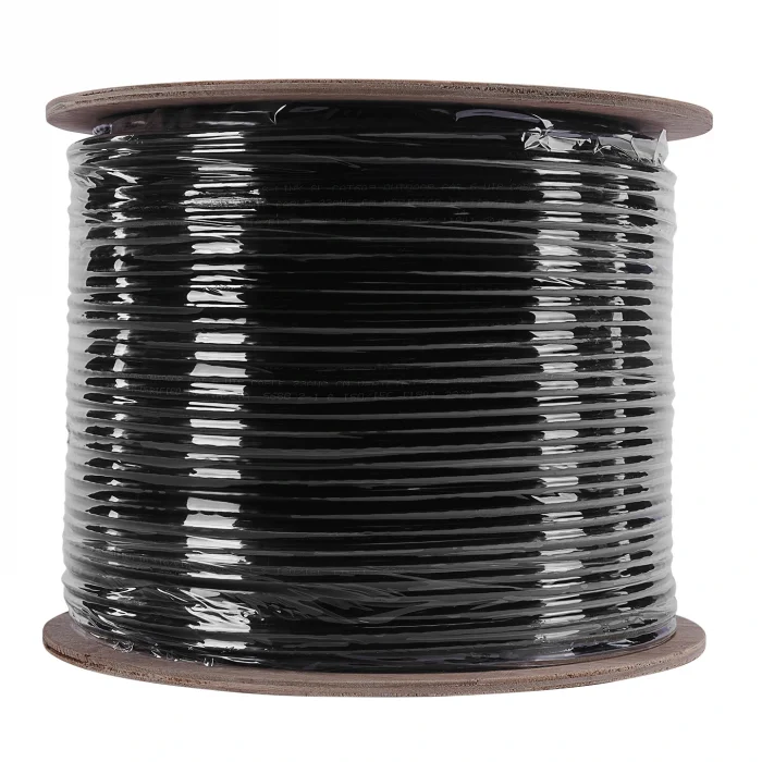 S-LINK SL-CAT609 CAT6 UTP 305 Metre 23 AWG 0.56 mm Network Kablosu Outdoor Double Jack GRİ+Siyah