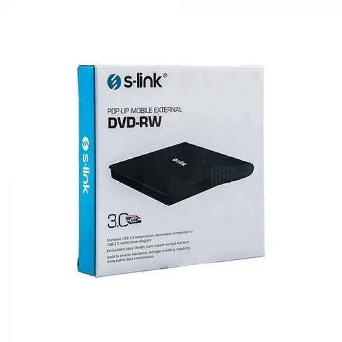 S-LINK SL-DRW06 USB 3.0 Harici Siyah Slim DVD-RW
