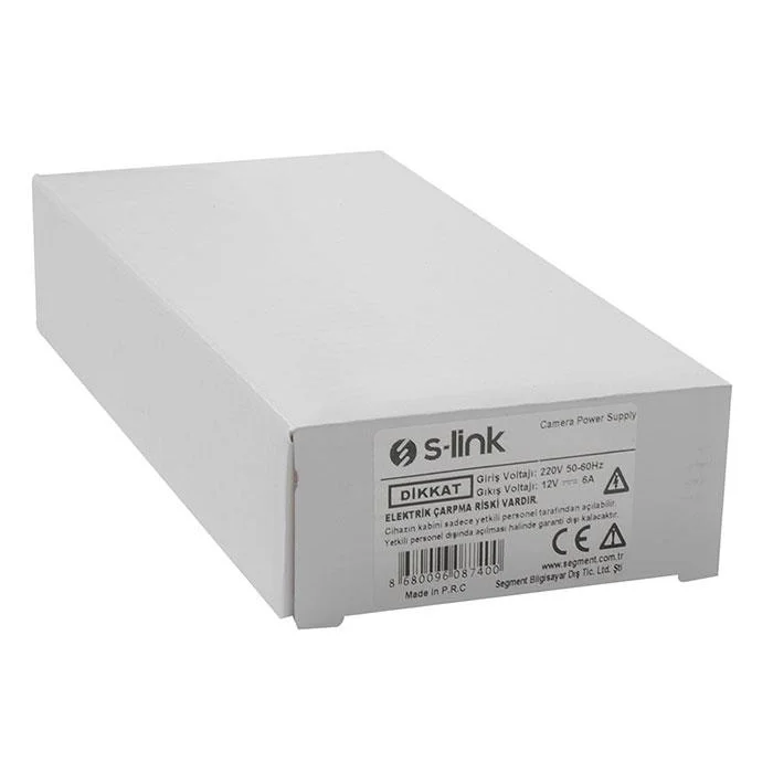 S-LINK SL-KA67 12V 7 Amper Metal Adaptör