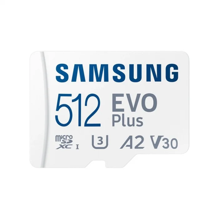 SAMSUNG 512GB EVO PLUS MICROSDXC UHS-I U3  V30  A2  160MB/S  MB-MC512SA/TR