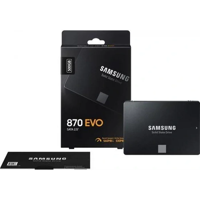 SAMSUNG MZ-77E500BW 870 EVO 2.5 500GB (560/530MB/s) SATA (V-NAND) SSD Disk