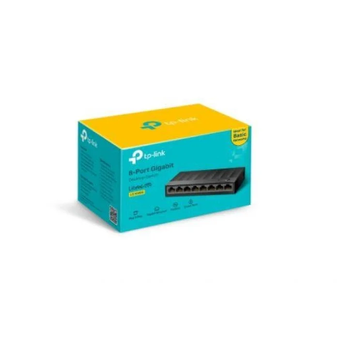 TP-LINK LS1008 8 port Mbit Desktop Yönetilemez Plastik Kasa Switch