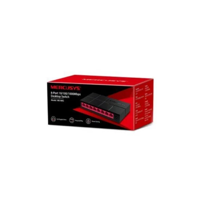 TP-LINK MERCUSYS MS108G 8 port Gbit Desktop Yönetilemez Switch
