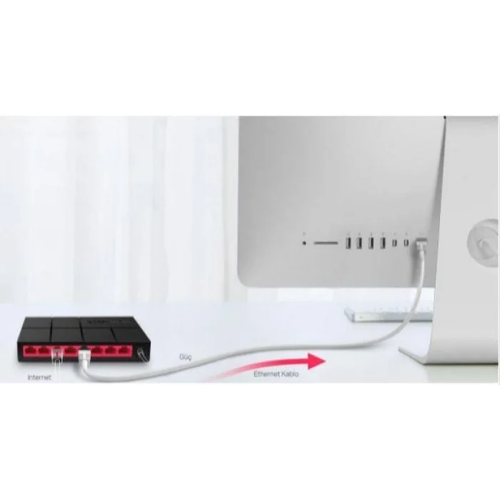 TP-LINK MERCUSYS MS108G 8 port Gbit Desktop Yönetilemez Switch
