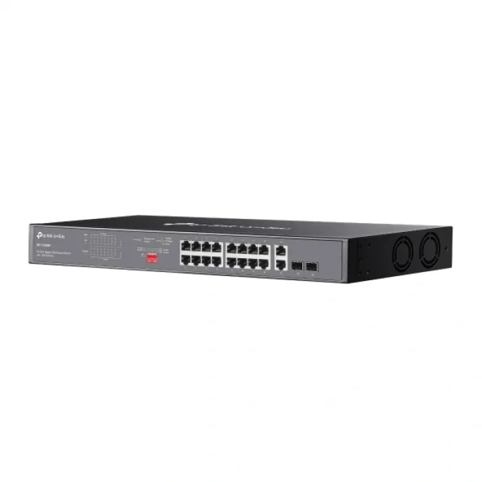 TP-LINK OMADA DS1018GMP 18 Port Gbit 16 Port PoE+ 250W 2xCombo Uplink Rackmount Yönetilemez Switch