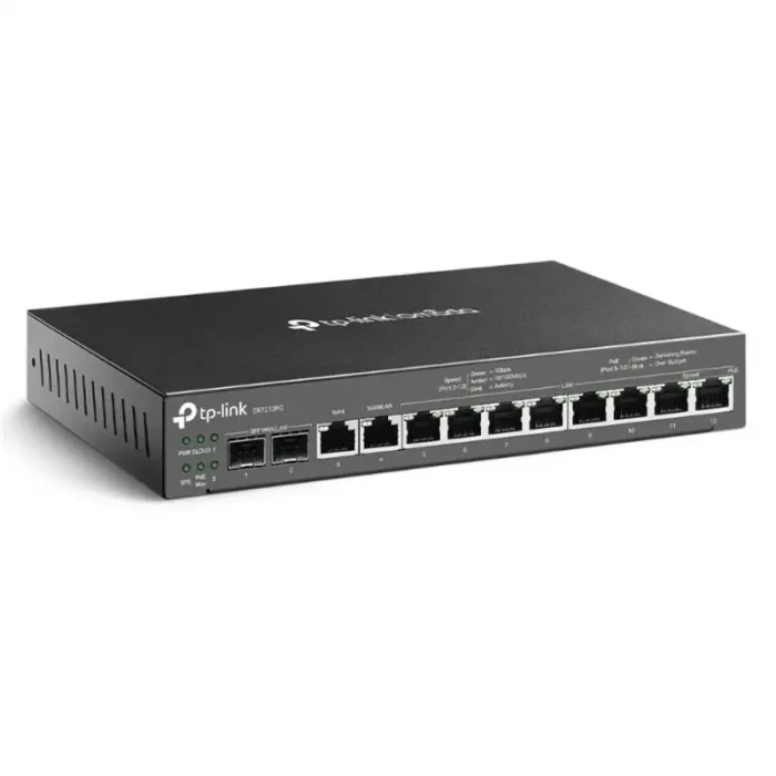 TP-LINK OMADA ER7212PC 2XGIGABIT SFP WAN/LAN PORT 1XGIGABIT RJ45 WAN 1XGIGABIT SFP WAN/LAN 8XGIGABIT VPN ROUTER