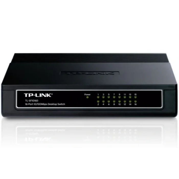 TP-LINK TL-SF1016D 16 Port Mbit Desktop Yönetilemez Plastik Kasa Switch