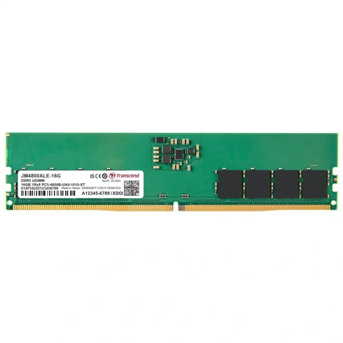 TRANSCEND JM4800ALE-16G 16GB (Tek Parça) DDR5 4800Mhz PC Bellek