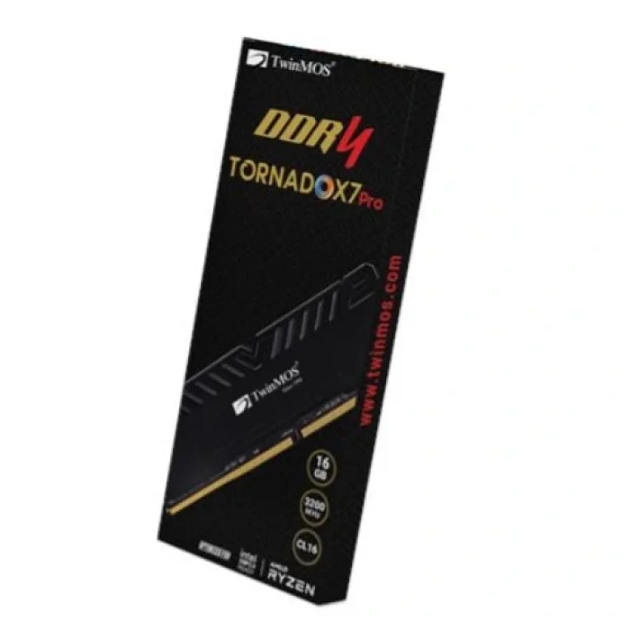TWINMOS TMD416GB3200D16BKX7P 16GB (Tek Parça) DDR4 3200Mhz TornadoX7 Pro (Soğutuculu) PC Bellek