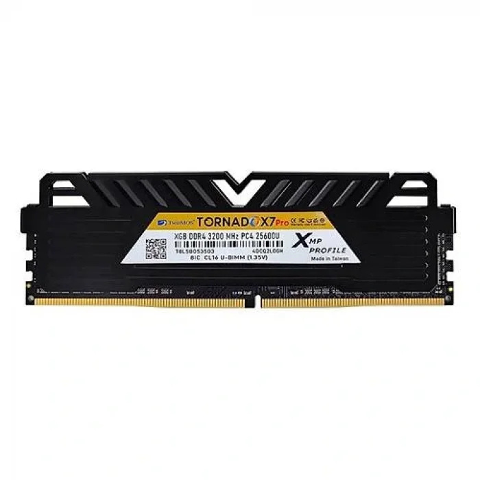 TWINMOS TMD432GB3200D16BKX7P 32GB (Tek Parça) DDR4 3200Mhz TornadoX7 Pro (Soğutuculu) PC Bellek