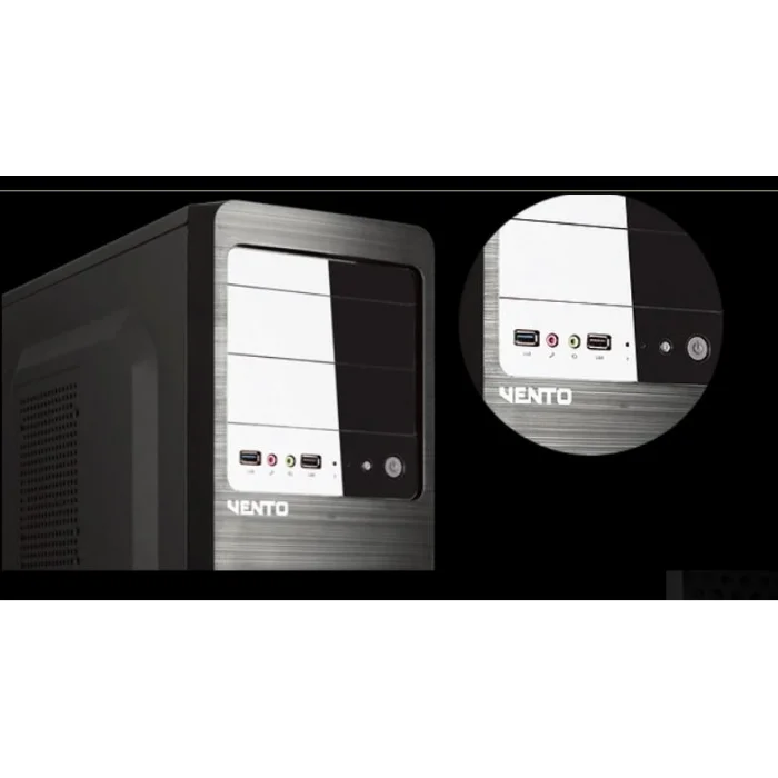 VENTO VS114F 300W Siyah Mid Tower ATX Kasa