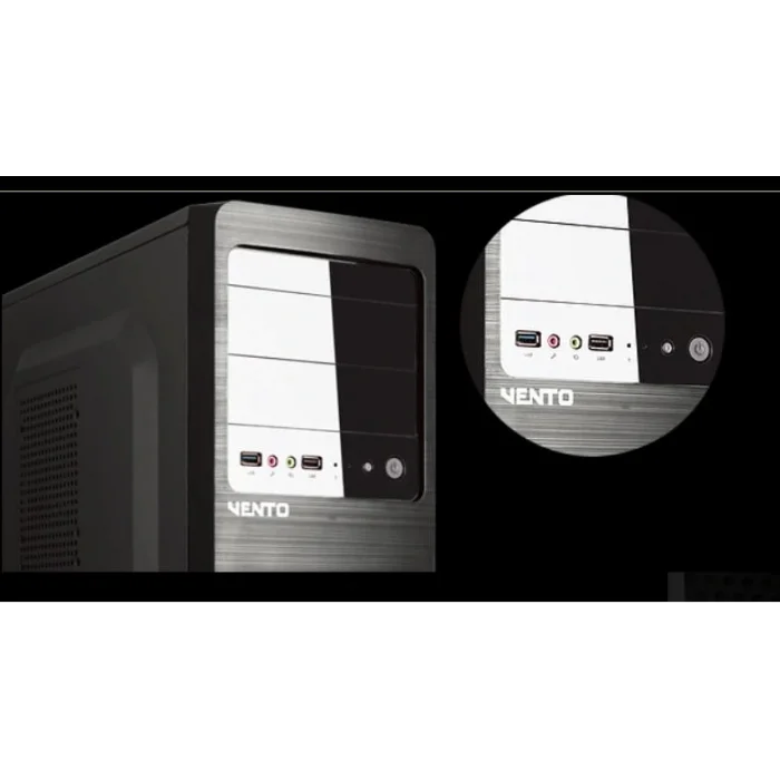 VENTO VS114F 300W Siyah Mid Tower ATX Kasa