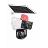 O-KAM-3915 4G 6MP Dual Lens Solar PTZ  Camera BEYAZ