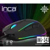 INCA IMG-343 USB 6400dpi siyah RGB Optik Oyuncu Mouse