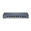 HIKVISION DS-3E1510P-SI 10 Port Gbit 8 Port PoE+ 120W 2xSFP Uplink Yönetilebilir Smart Switch