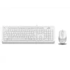 A4 TECH F1010 Q Türkçe USB Multimedya Beyaz 1600dpi Klavye+ Mouse