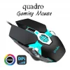 QUADRO RC-112 USB siyah RGB Oyuncu Mouse